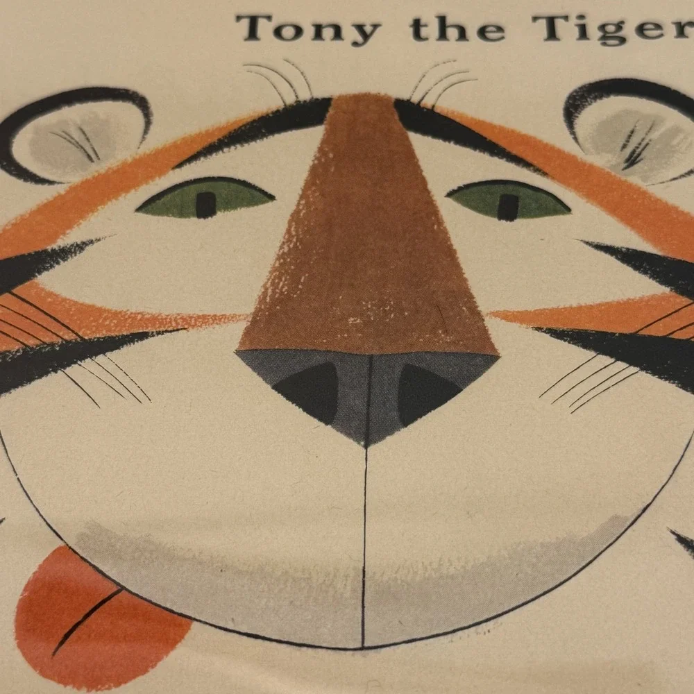 Framed Double-Sided 1953 Ad: Kellogg's Tony‎ the Tiger / Libby's Pineapple